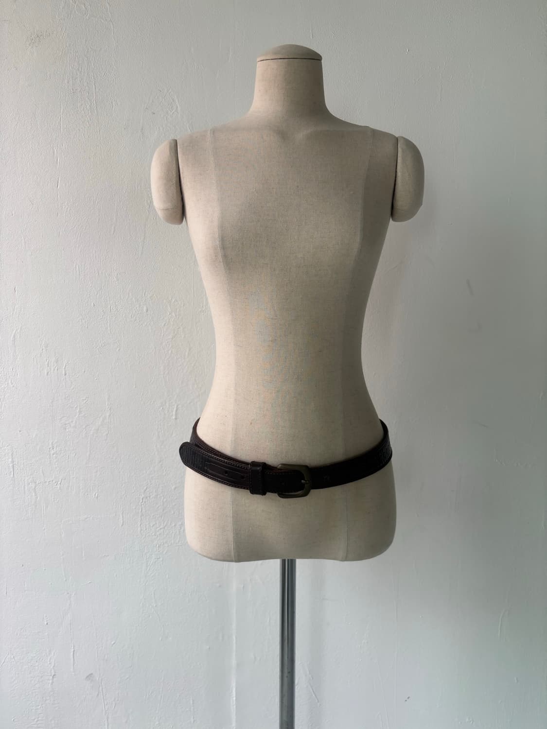 브라운 레더 벨트  상품이미지3