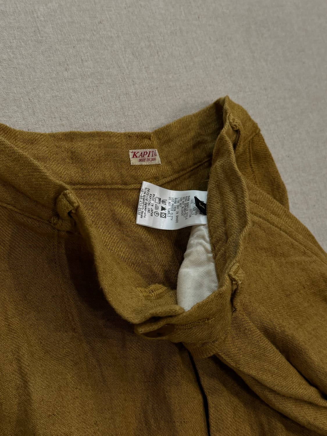 캐피탈 린넨 사선 와이드 스커트 팬츠 상품이미지6