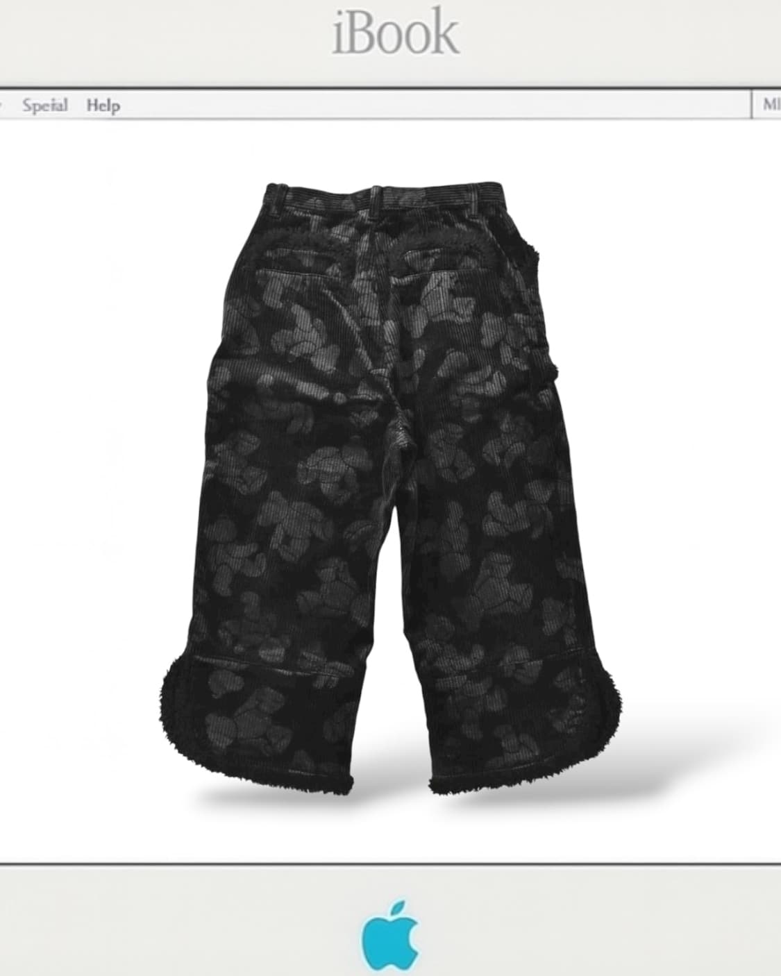 핑크하우스 테디베어패턴 코듀로이 퍼 팬츠 상품이미지2