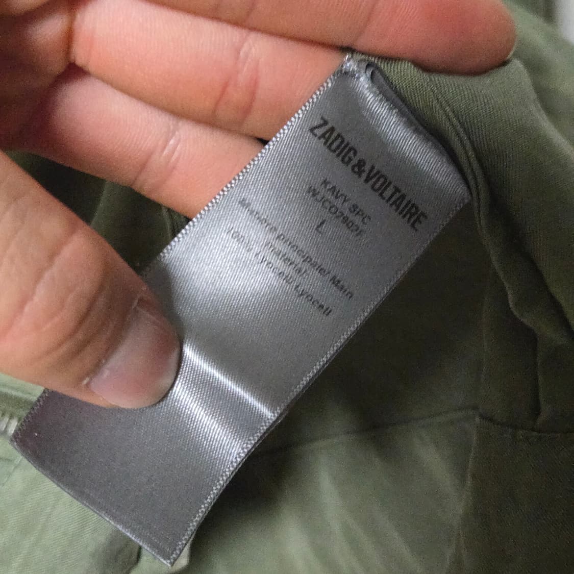 쟈딕앤볼테르 카키 필드 자켓 / 여성 자켓 / 여자 자켓  상품이미지3