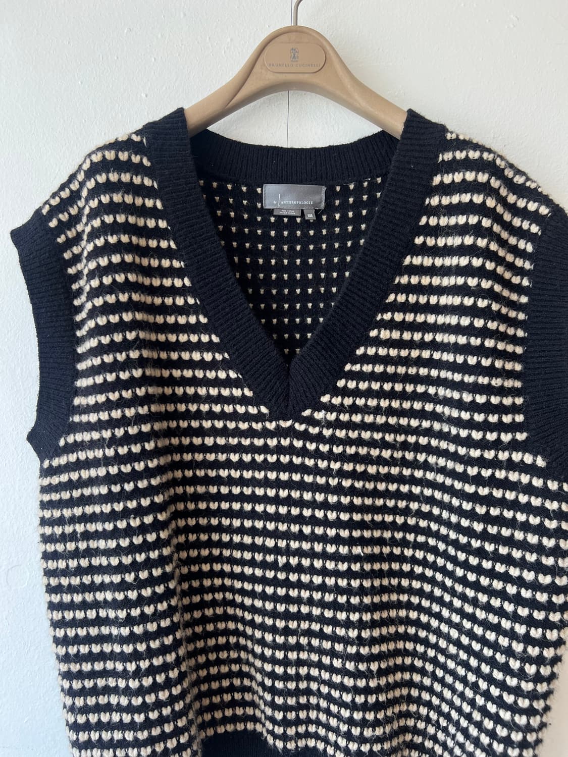 앤트로폴리지 Anthropologie  여성 블랙 니트조끼 간절기조끼 상품이미지1