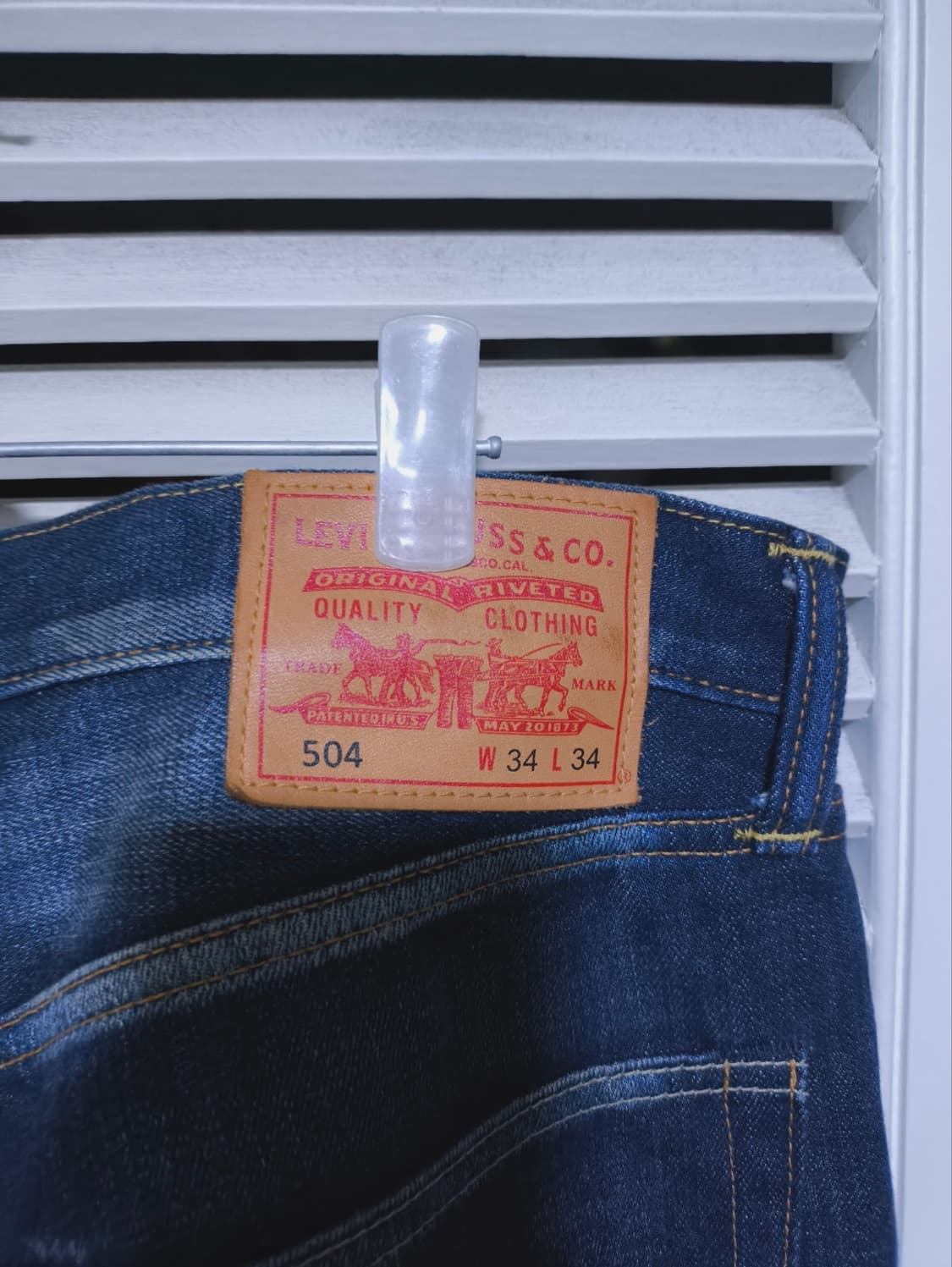 34 리바이스 504 청바지 데님 중청 상품이미지4
