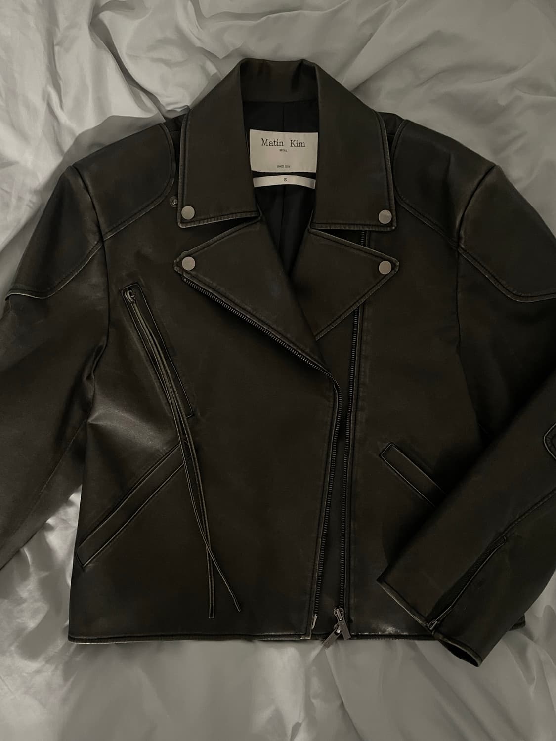 마뗑킴 가죽자켓 상품이미지1