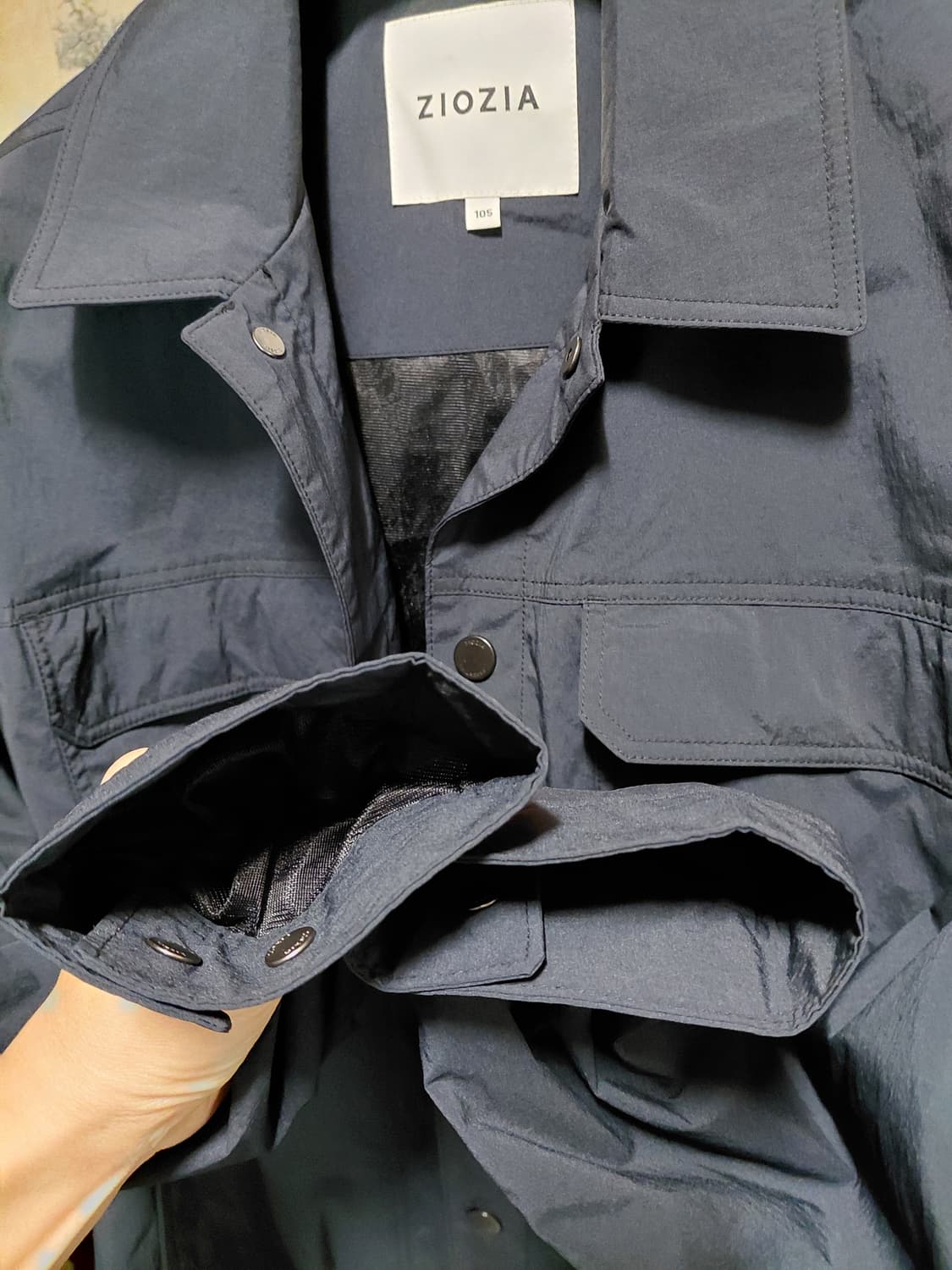 [지오지아]트러커 스냅점퍼 105사이즈 블랙컬러 상품이미지9