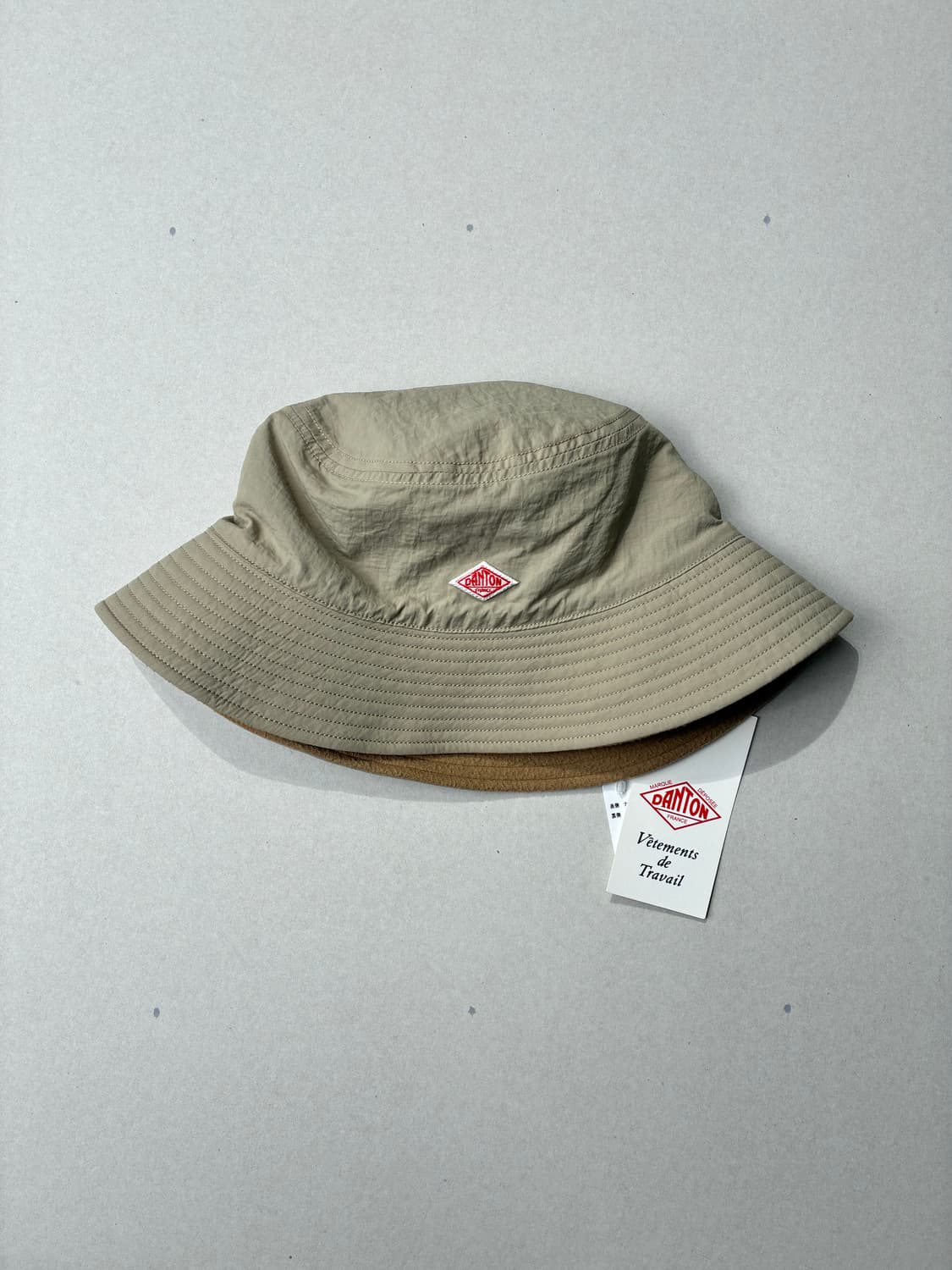 DANTON 단톤 리버시블 버킷 햇 베이지/카멜 상품이미지1