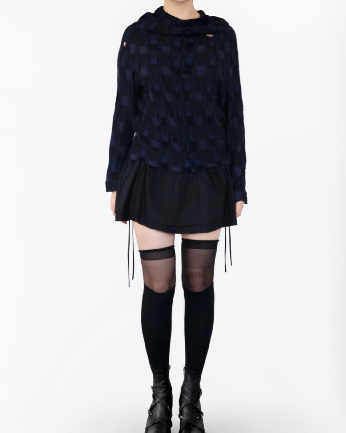 Yohji Yamamoto | Checkered Cardigan 상품이미지2