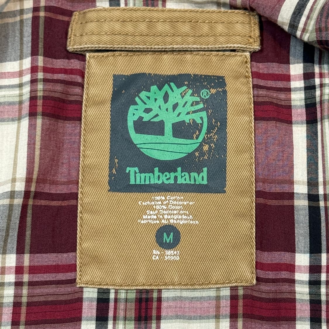 M) Timberland 팀버랜드 카키 코튼 자켓 상품이미지7