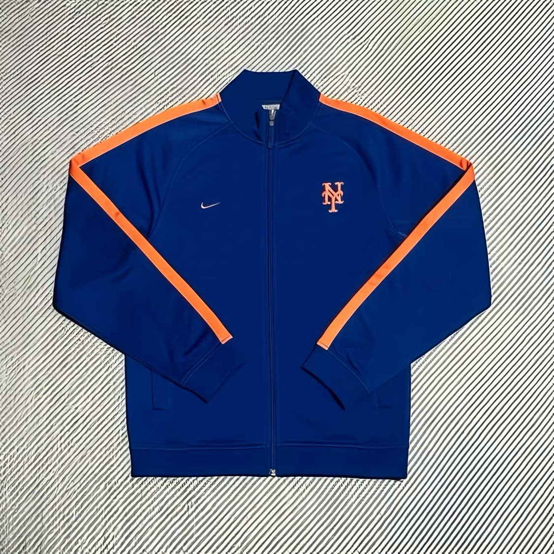 [M] Nike x MLB 나이키 뉴욕 메츠 트랙탑 져지 자켓 블루 상품이미지1