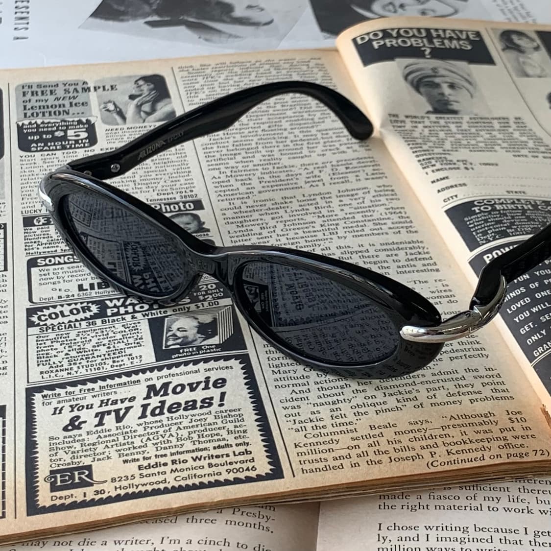 958 Renoma 블랙 오벌 빅사이즈 선글라스 데드스탁 상품이미지8