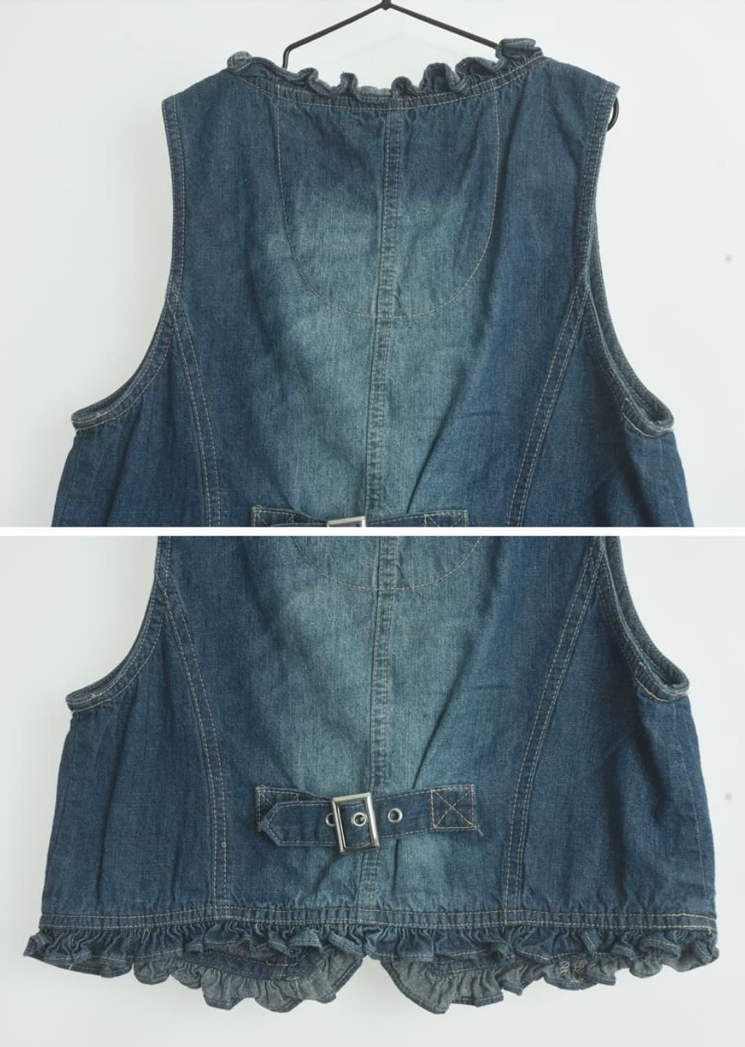 (새상품 Ray 프릴데님베스트 상품이미지3