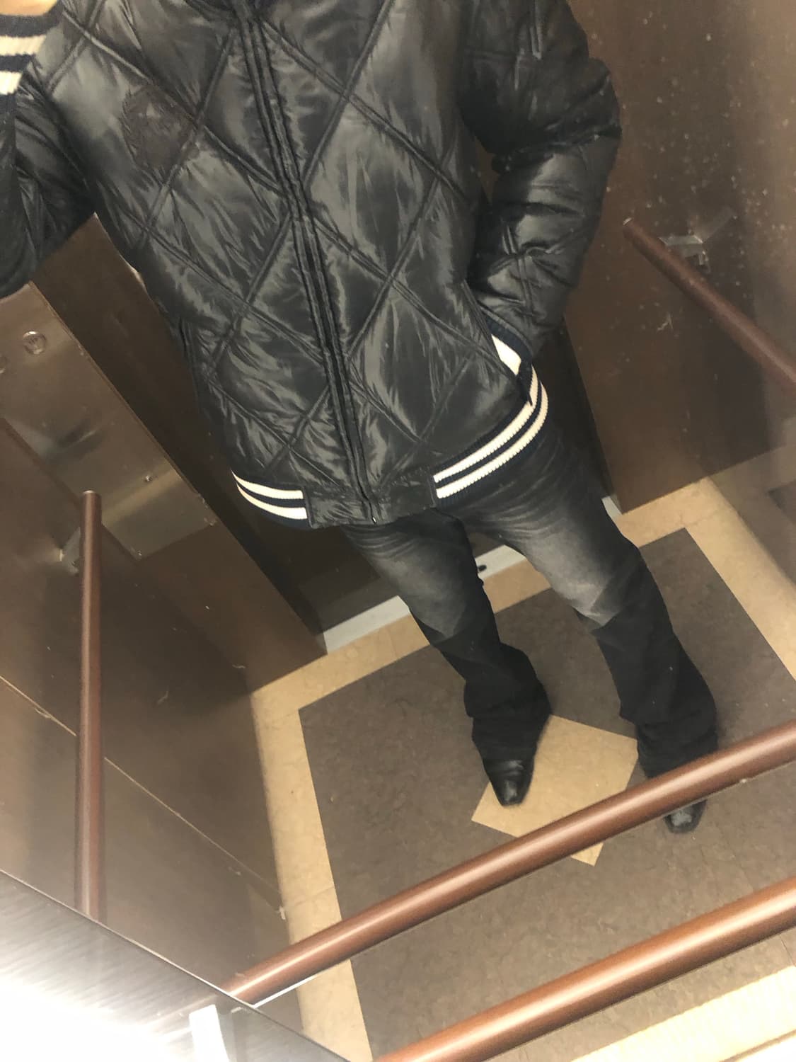 일본 빈티지 패딩 L 상품이미지3