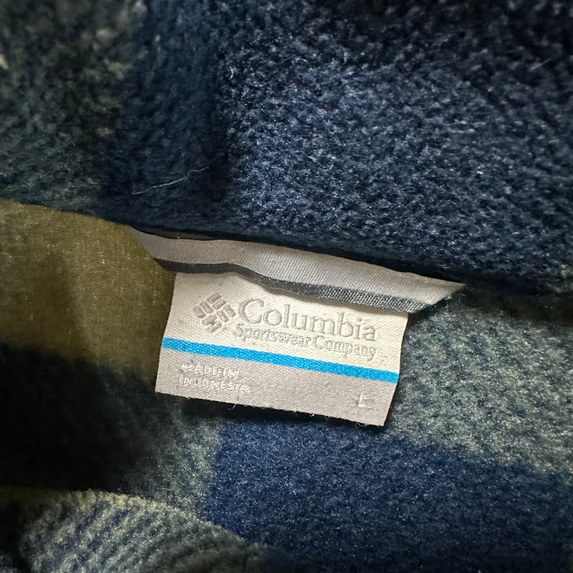 ✨ (바배) 컬럼비아 체크 패턴 플리스 후리스 집업  상품이미지3