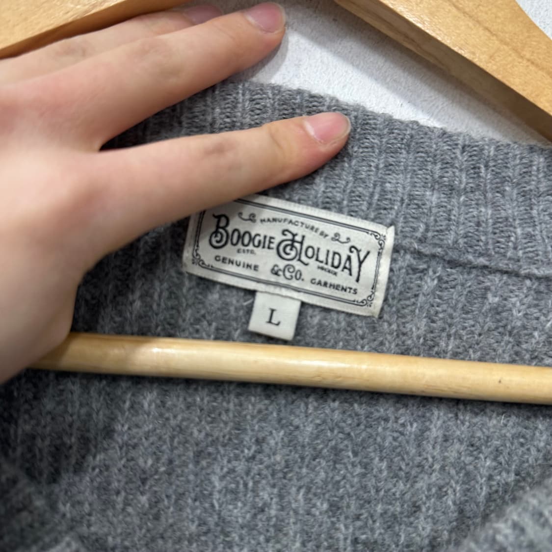 부기 홀리데이 울 가디건 상품이미지3