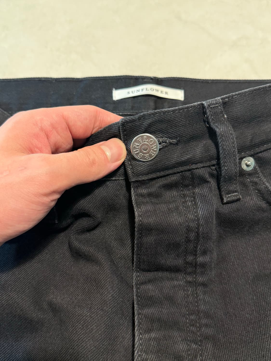 [1회착]선플라워 루즈 데님 washed black 2 (30/32) 상품이미지3