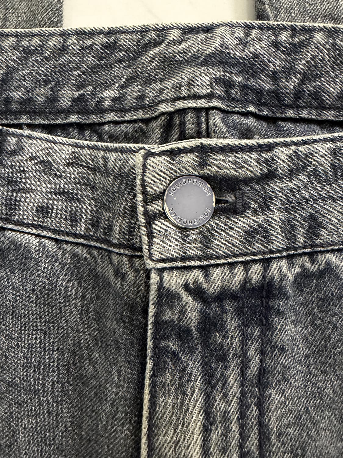 솔리드옴므 23ss 그레이 워싱 데님 코튼팬츠 52 상품이미지3