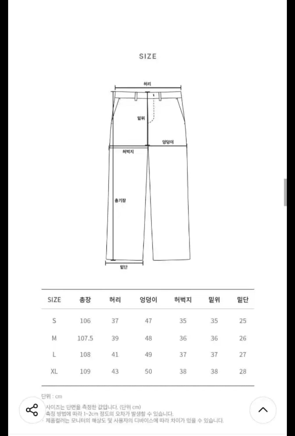 시그니처 펀칭 디스트로이드 데님팬츠 블랙 XL 새상품 상품이미지3