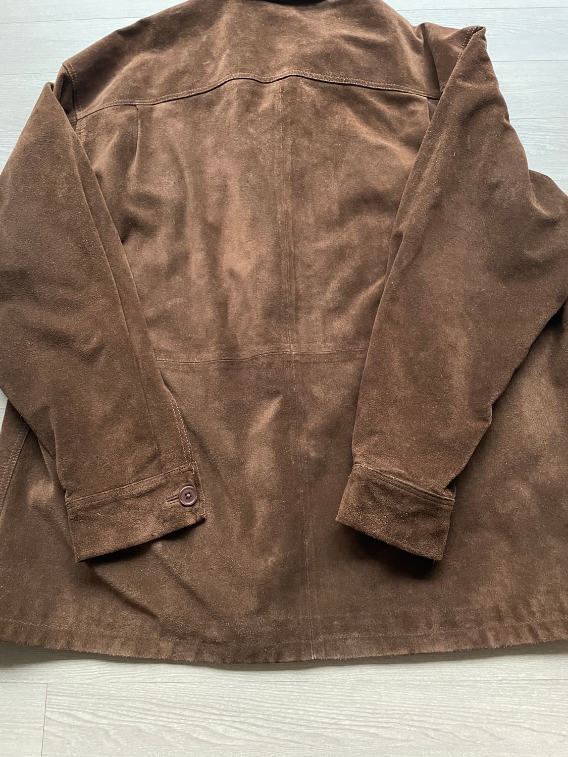 90s 올드갭 스웨이드 셔츠 자켓 레더 상품이미지9
