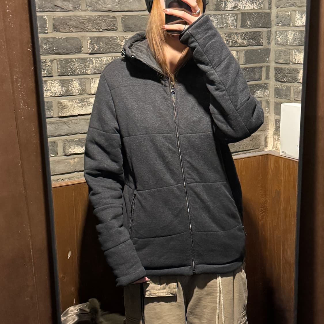 S) 폴로 랄프로렌 차콜 그레이 패딩 점퍼 상품이미지8