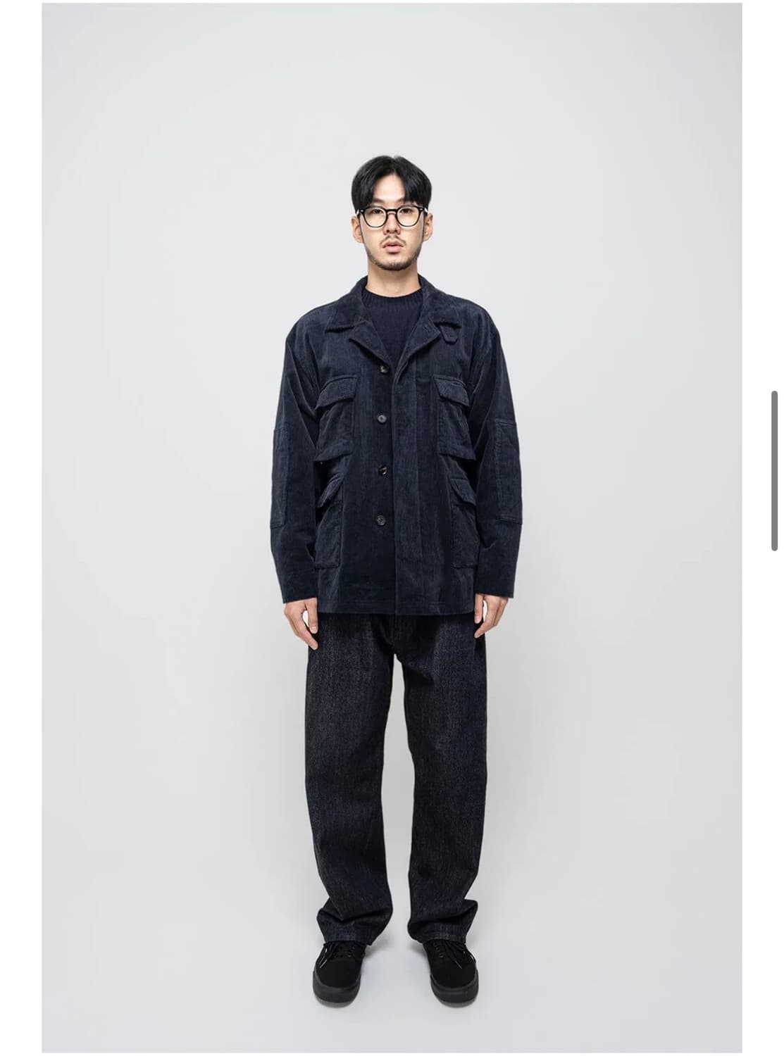 [아워셀브스]워시드 코듀로이 B.D.U 자켓_depp navy (1) 상품이미지3