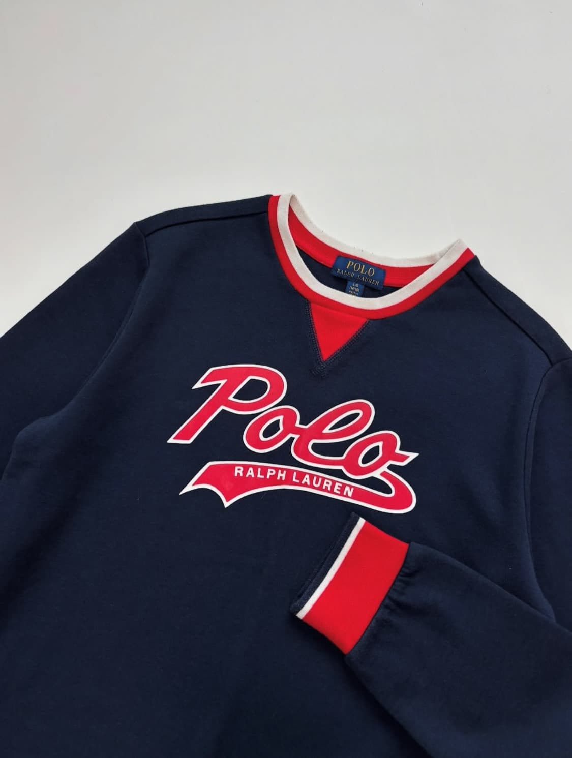 Polo by RalphLauren 폴로 보이즈 네이비 빅로고 맨투 맨 상품이미지3