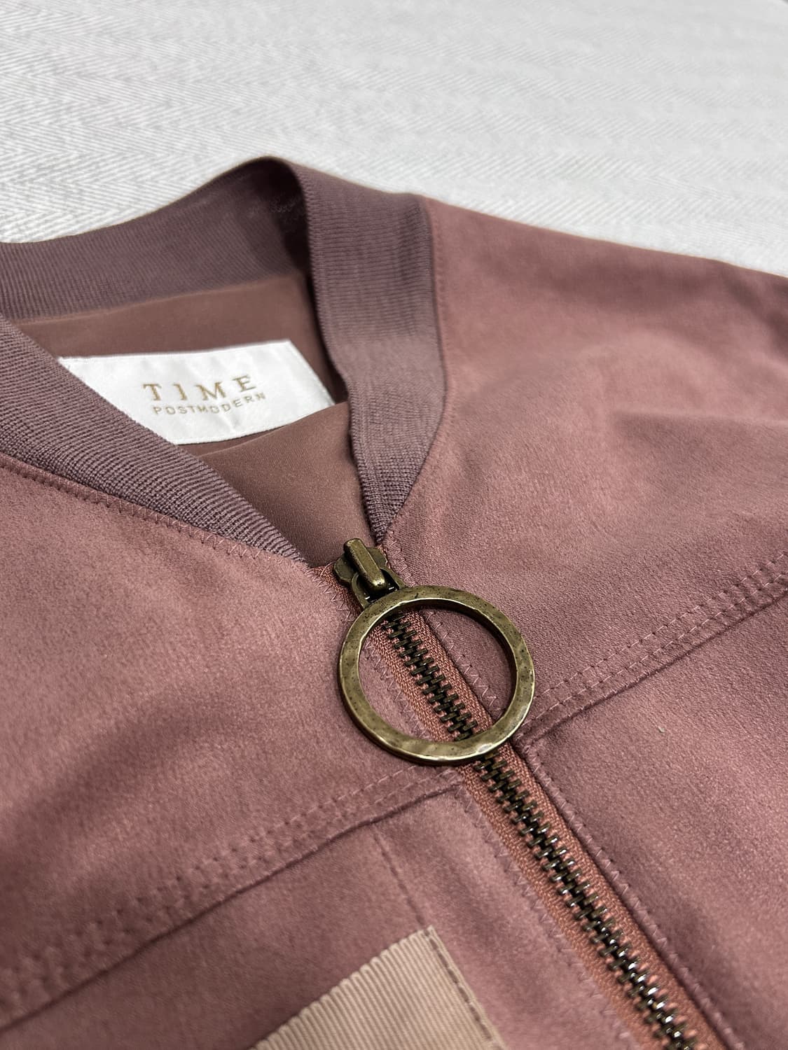 한섬 타임 바이커 집업 자켓 봄버 82사이즈 상품이미지4