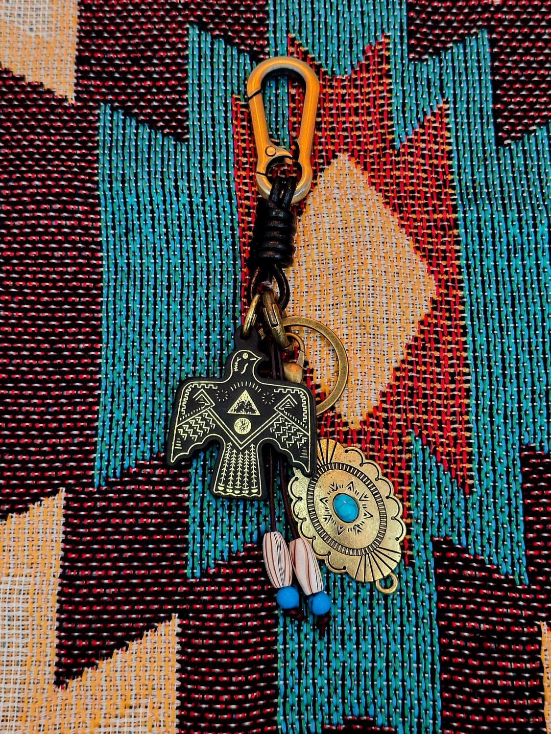 3cross handmade leather eagle keyring 상품이미지2
