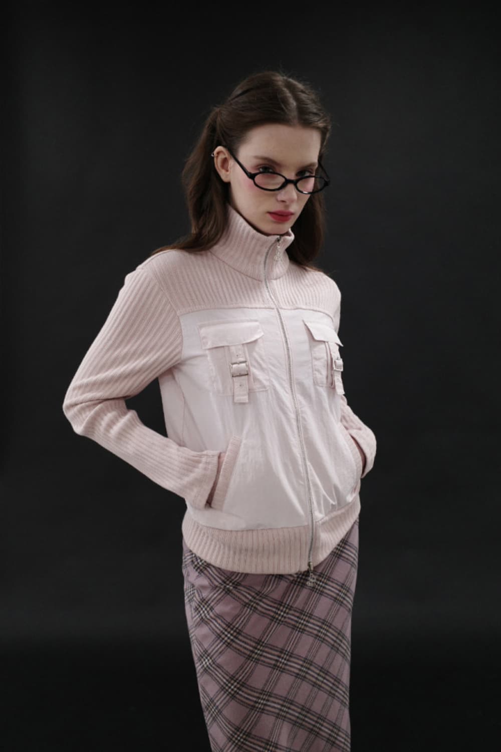 드라이로즈 투웨이 니트 자켓 상품이미지3