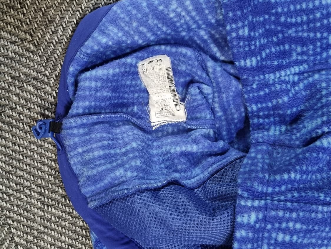 Columbia — 블루 패턴 플리스 자켓 상품이미지3