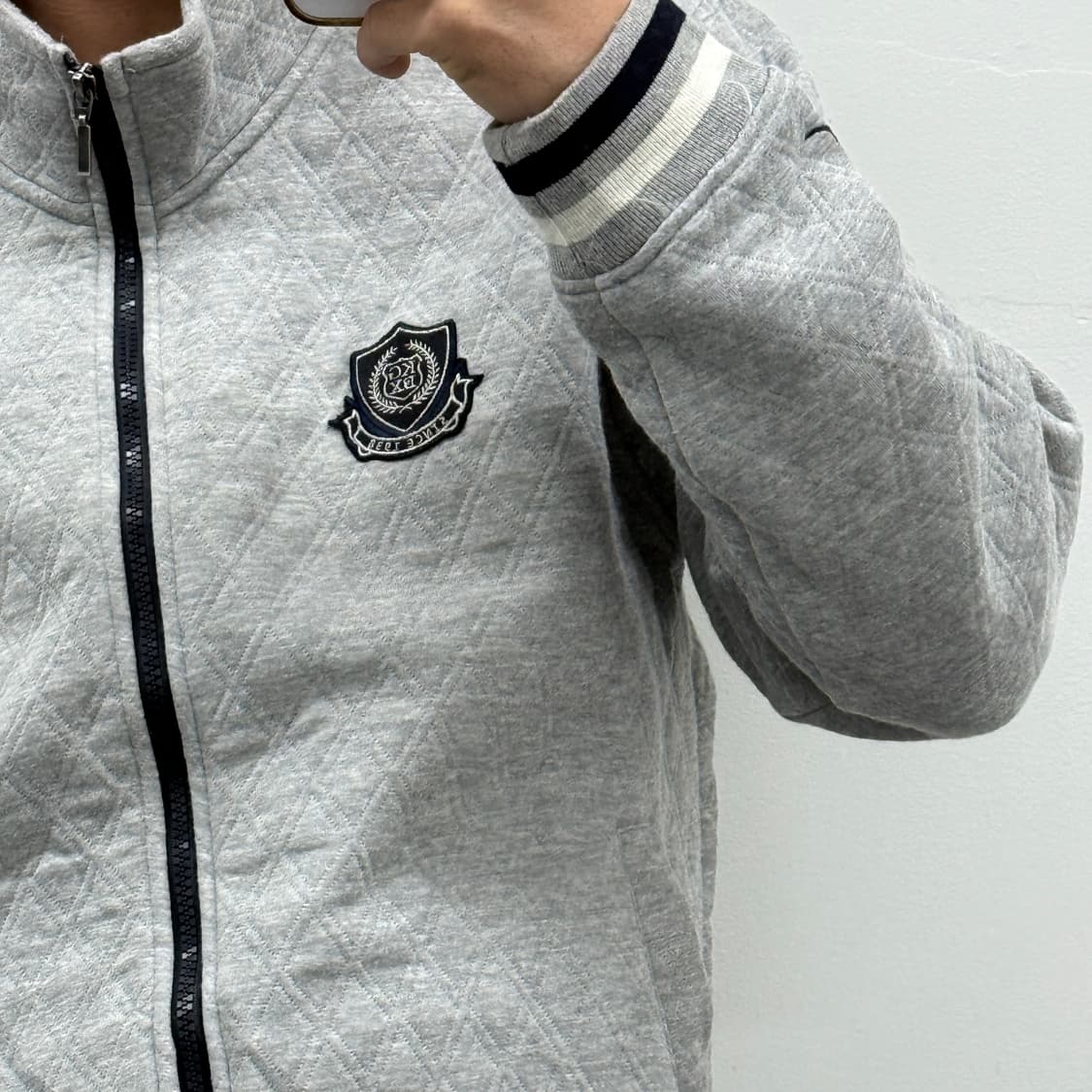 캉골 빅사이즈 그레이 집업 상품이미지4