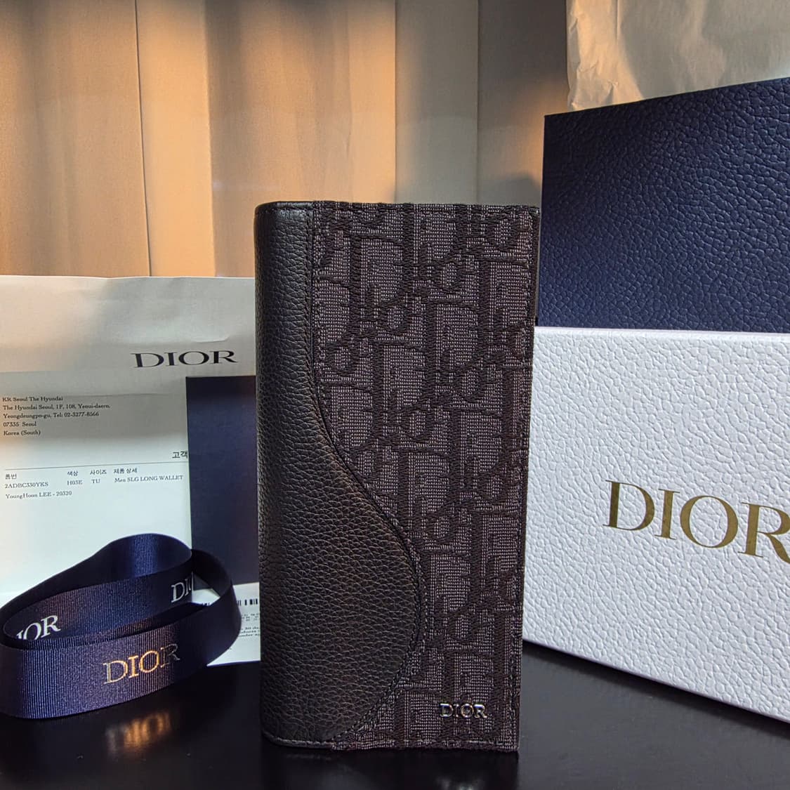 {클로젯}[새상품급 백화점 풀셋]디올 오블리크 새들 장지갑 상품이미지1