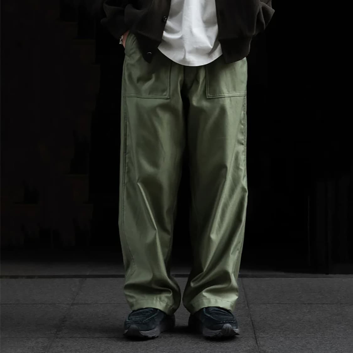 giza back satin baker pants 상품이미지2