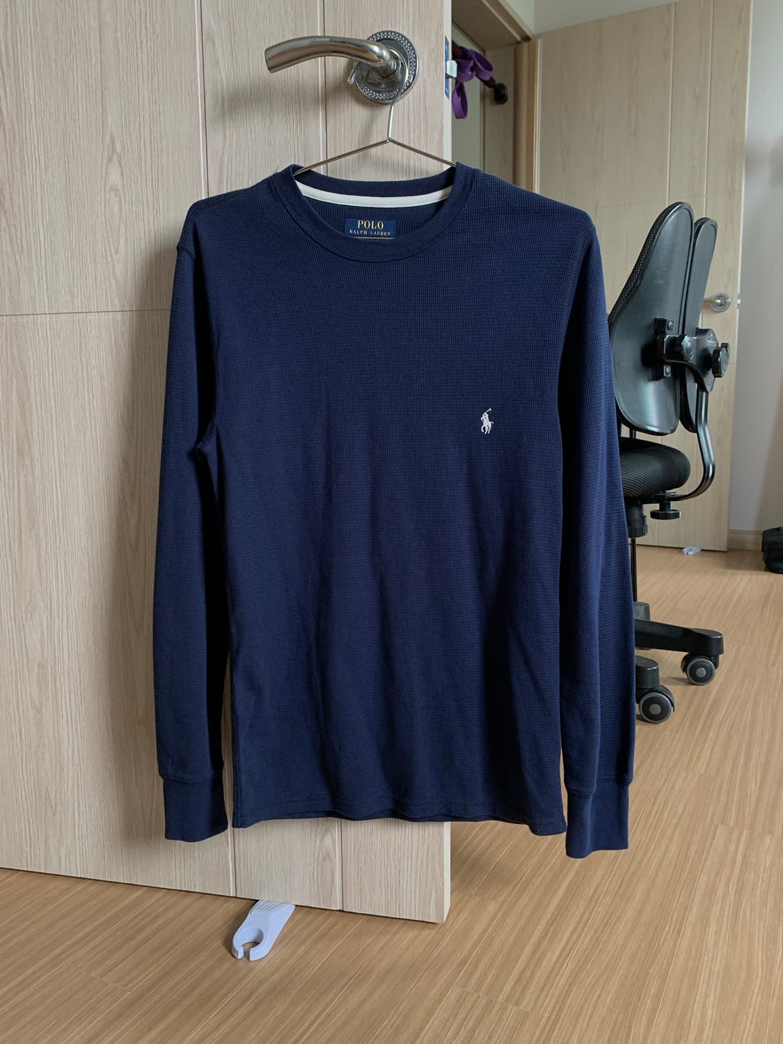 폴로 와플 긴팔티 상품이미지1