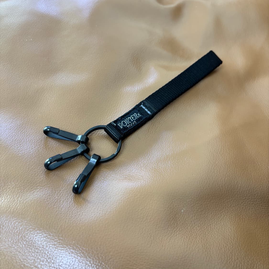 PORTER 포터 스트랩 키체인 블랙 상품이미지1