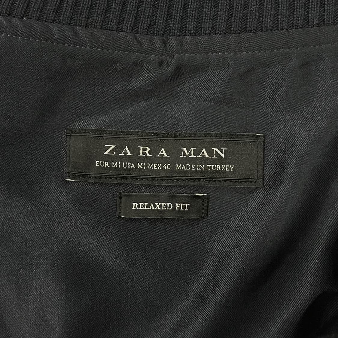 [정품/M] 자라 ZARA 야자수 자켓  네이비 b16 상품이미지5