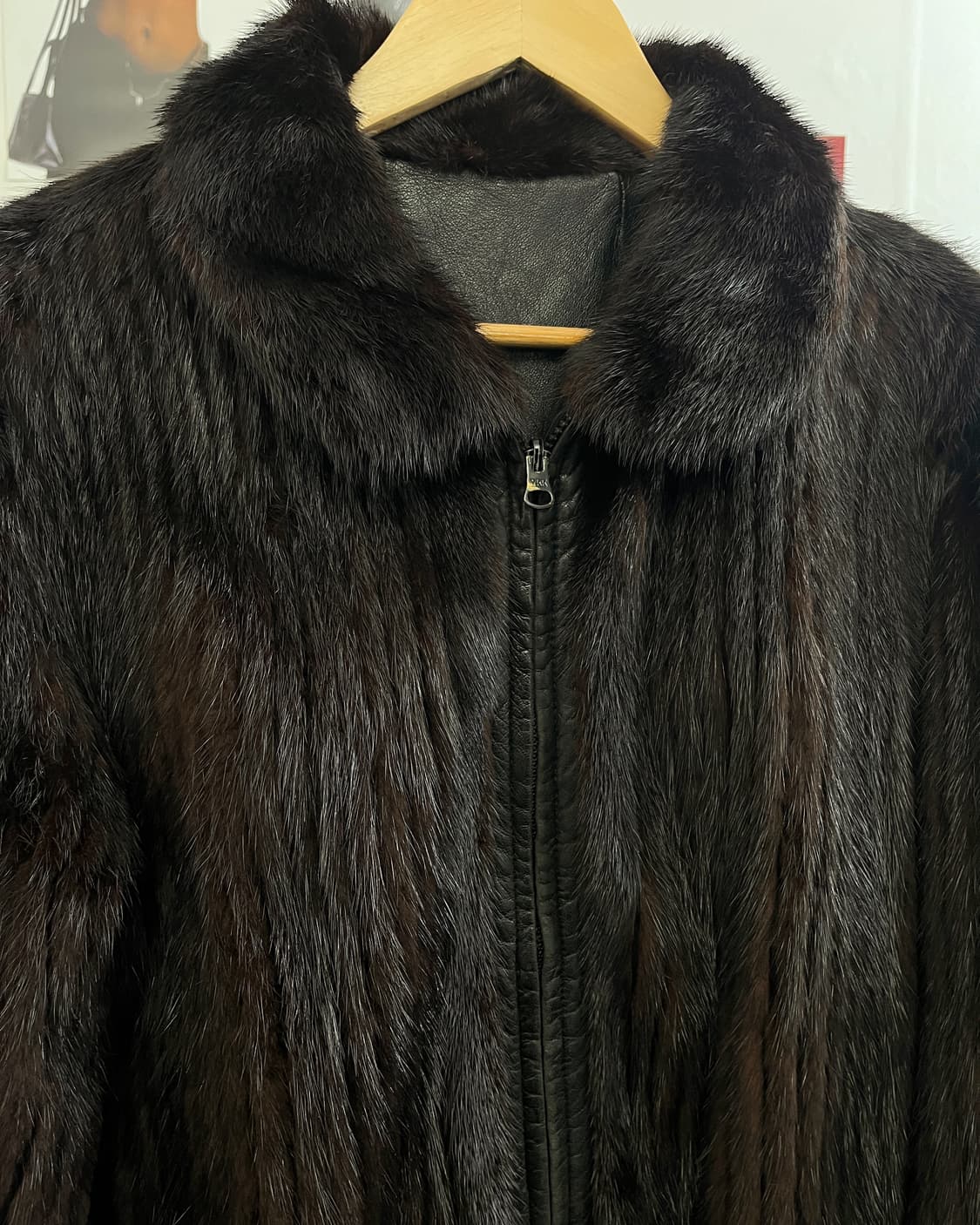 올드 빈티지 레더 리얼 퍼 자켓 브라운 상품이미지6