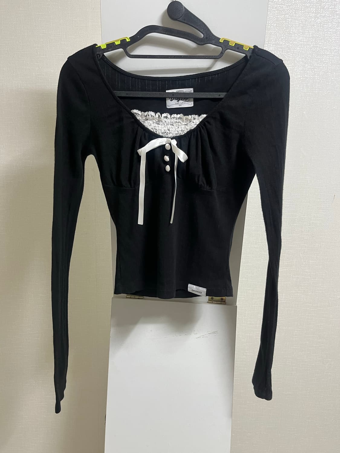 Dryrose ALICE BUTTON TOP (BK) 상품이미지1