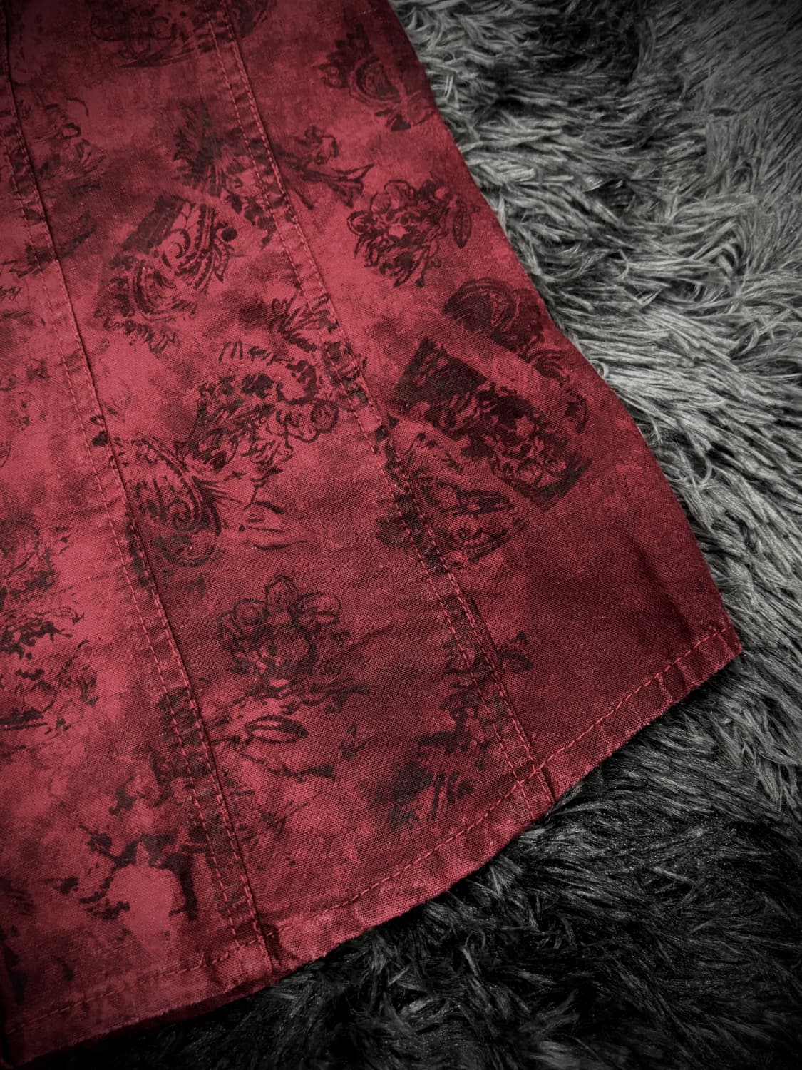 In The Attic 레드 나염 반팔 셔츠 상품이미지7