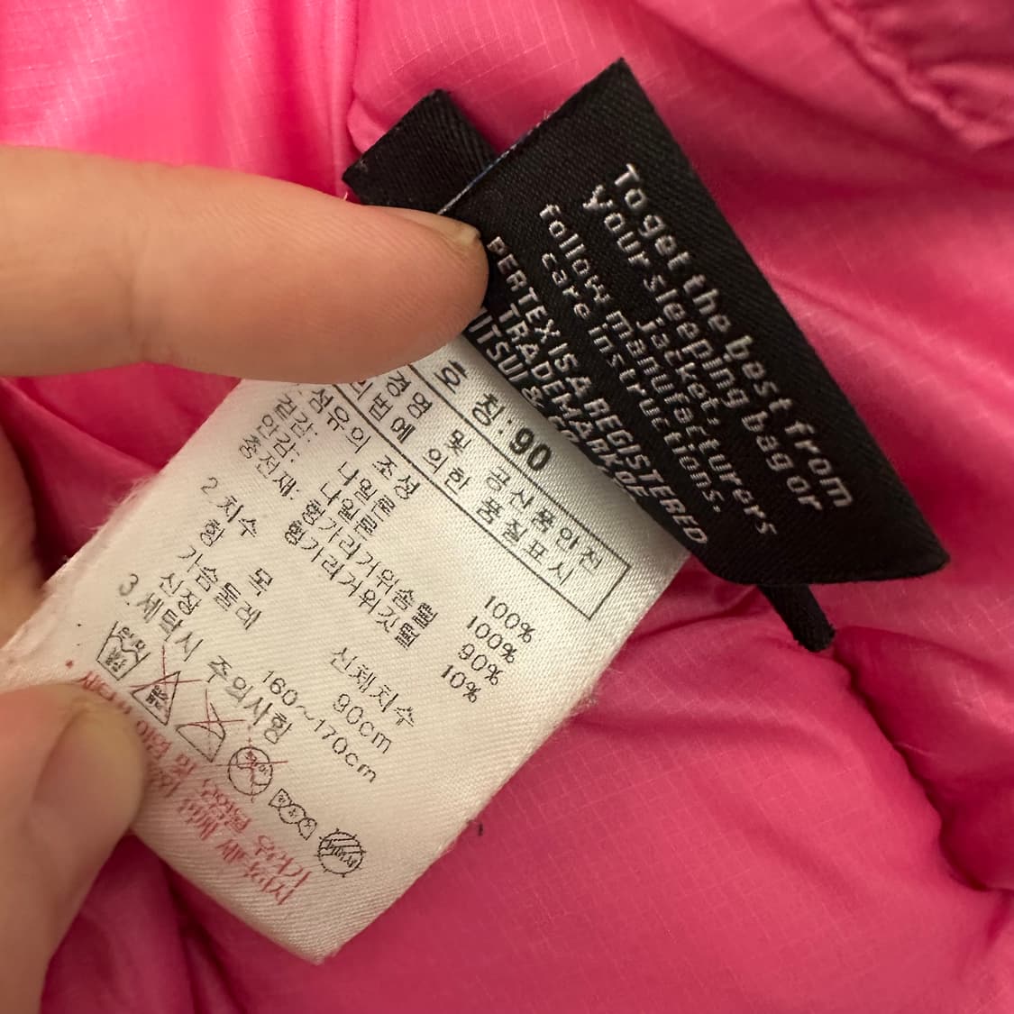 K2 케이투 여성 구스다운 패딩 핑크 90사이즈 상품이미지10