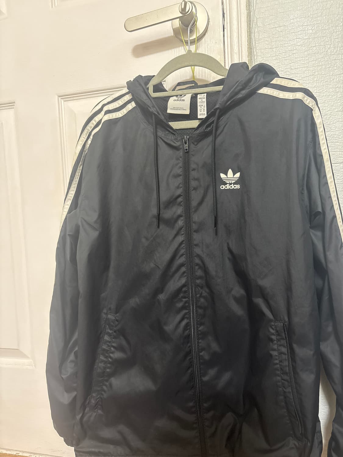 아디다스 빅 로고 바람막이 후드 자켓 상품이미지1