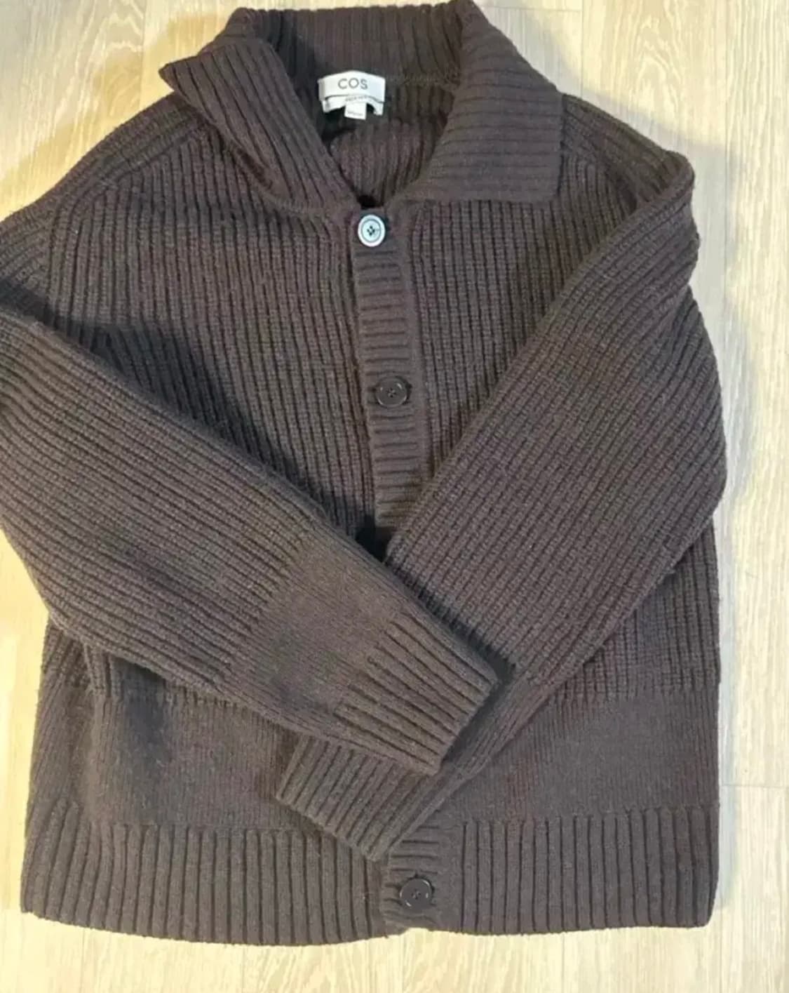 코스 COS 리브드 울 가디건 L 상품이미지3
