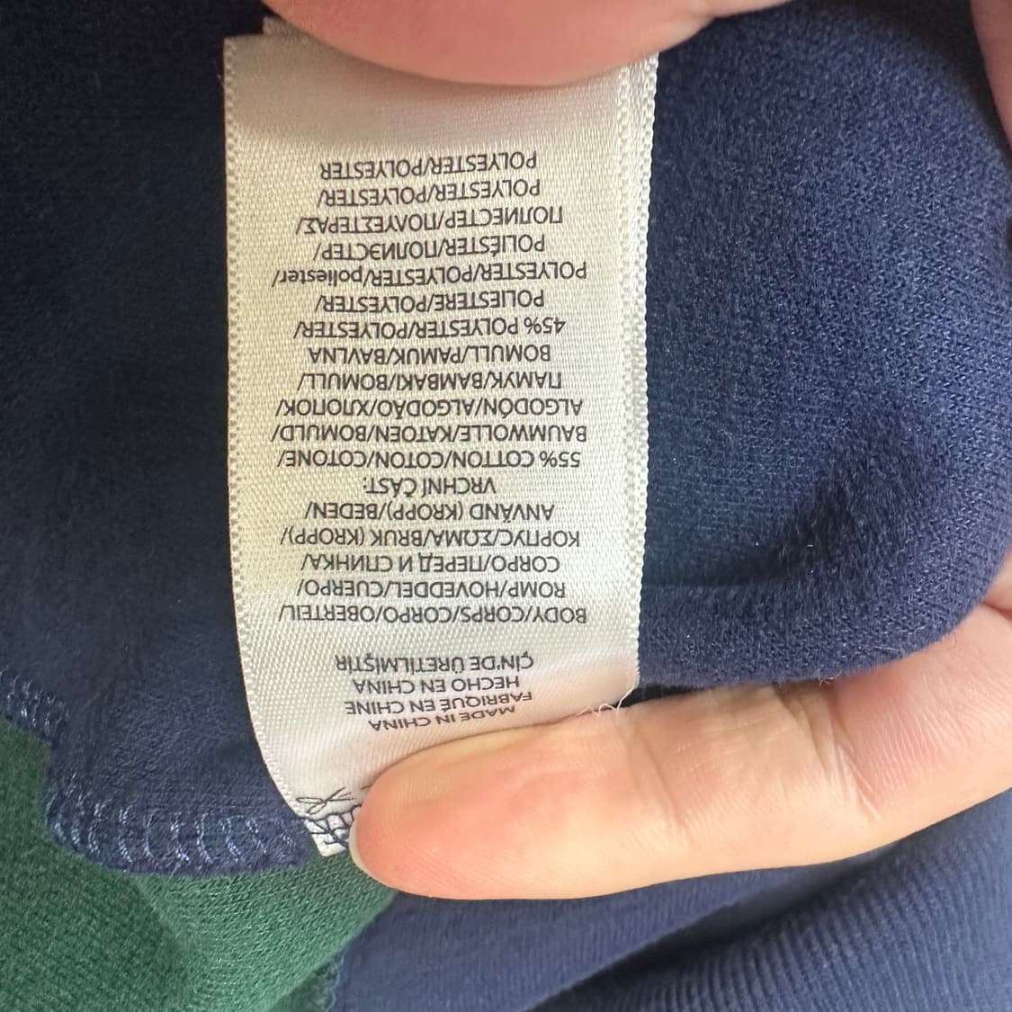 폴로 랄프로렌 멀티컬러 플리스맨투맨 M 상품이미지5