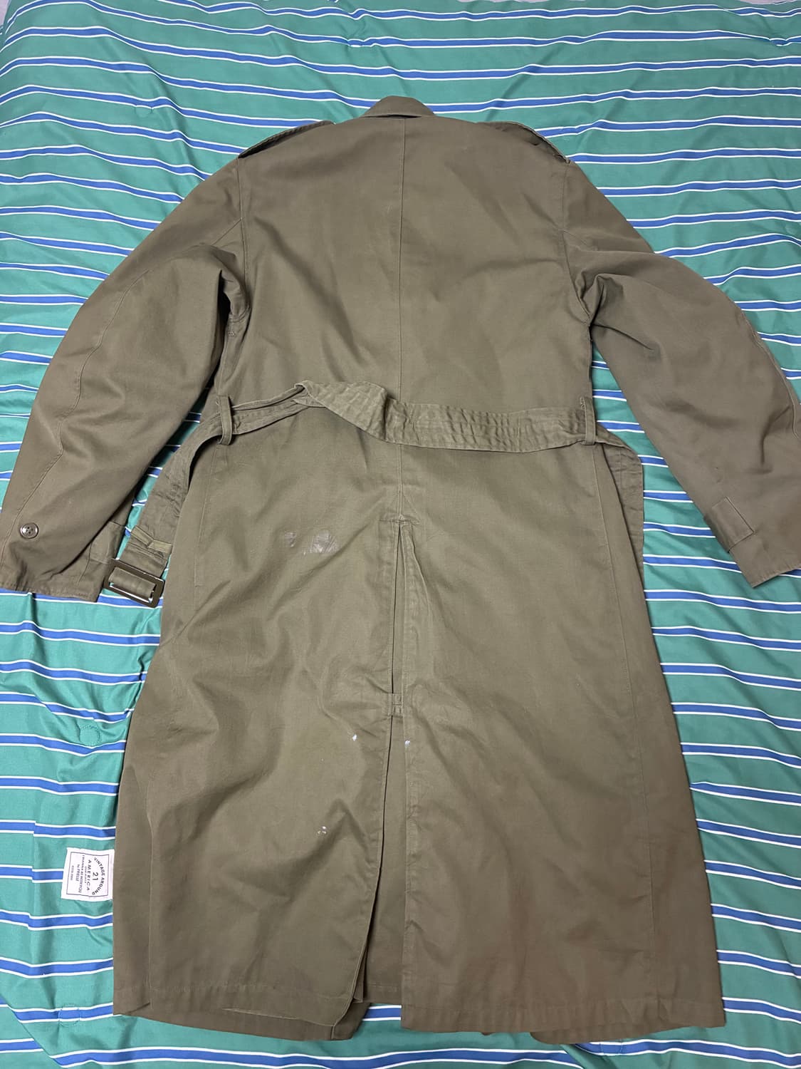 미군 장교 트렌치 코트 OG-107 상품이미지2