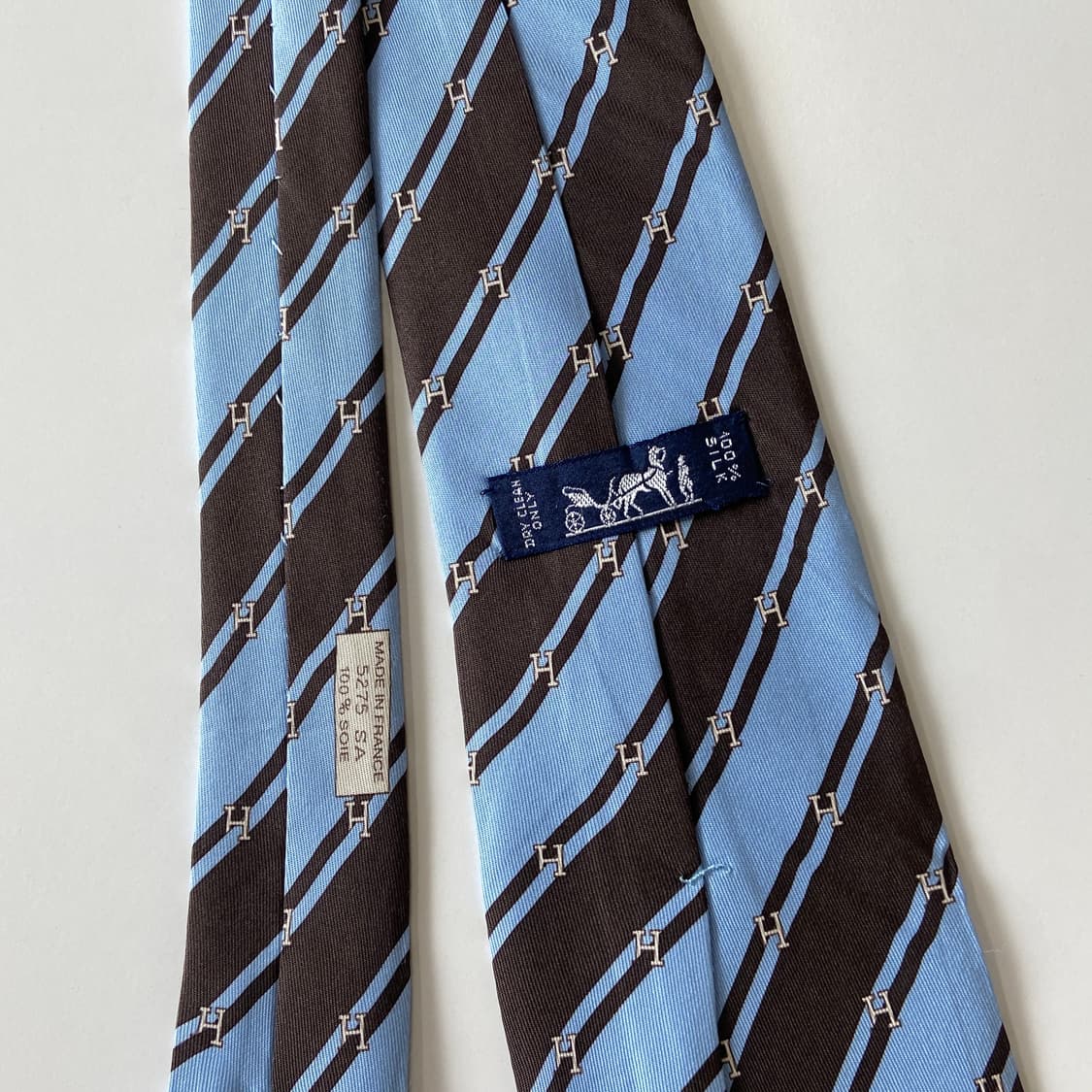 에르메스(HERMES) H모노그램 명품 정품 넥타이 상품이미지6