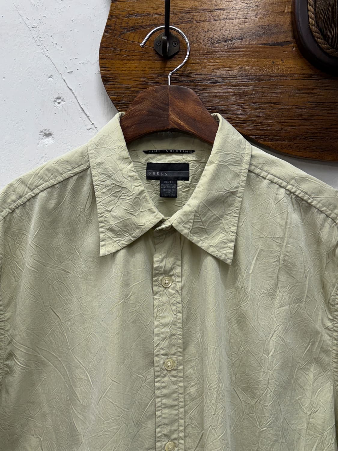 GUESS Crinkled Short Sleeve Shirt 상품이미지3