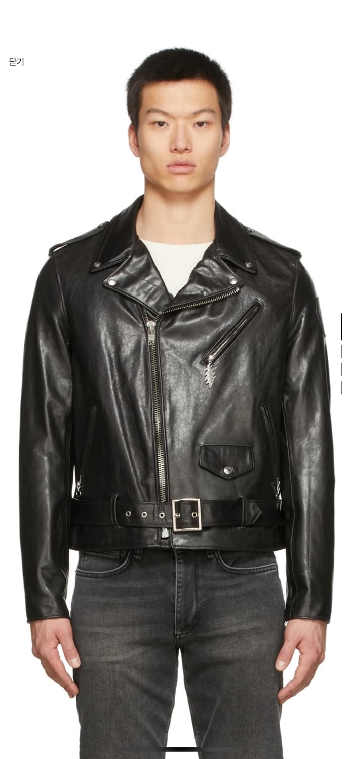 SCHOTT X Grateful Dead 스콧 블랙 레더 라이더 자켓 상품이미지1