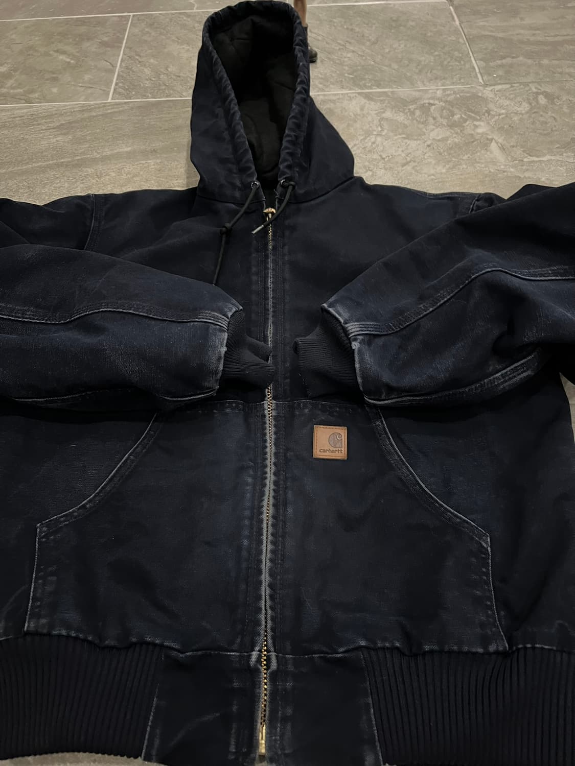 (S) 칼하트 덕 액티브 후드자켓 J130 MDT 미드나잇 상품이미지7