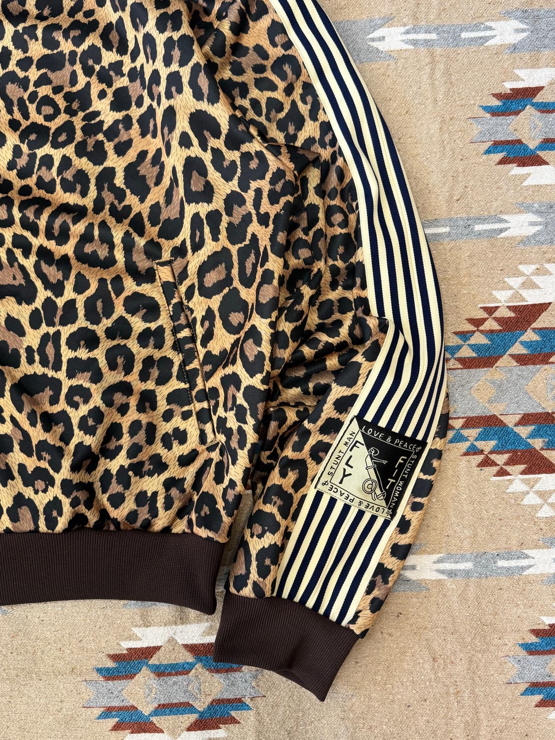 [4][XL] 캐피탈 스무스 저지 스턴트맨 앤 우먼 트랙 자켓 레오파드 상품이미지2