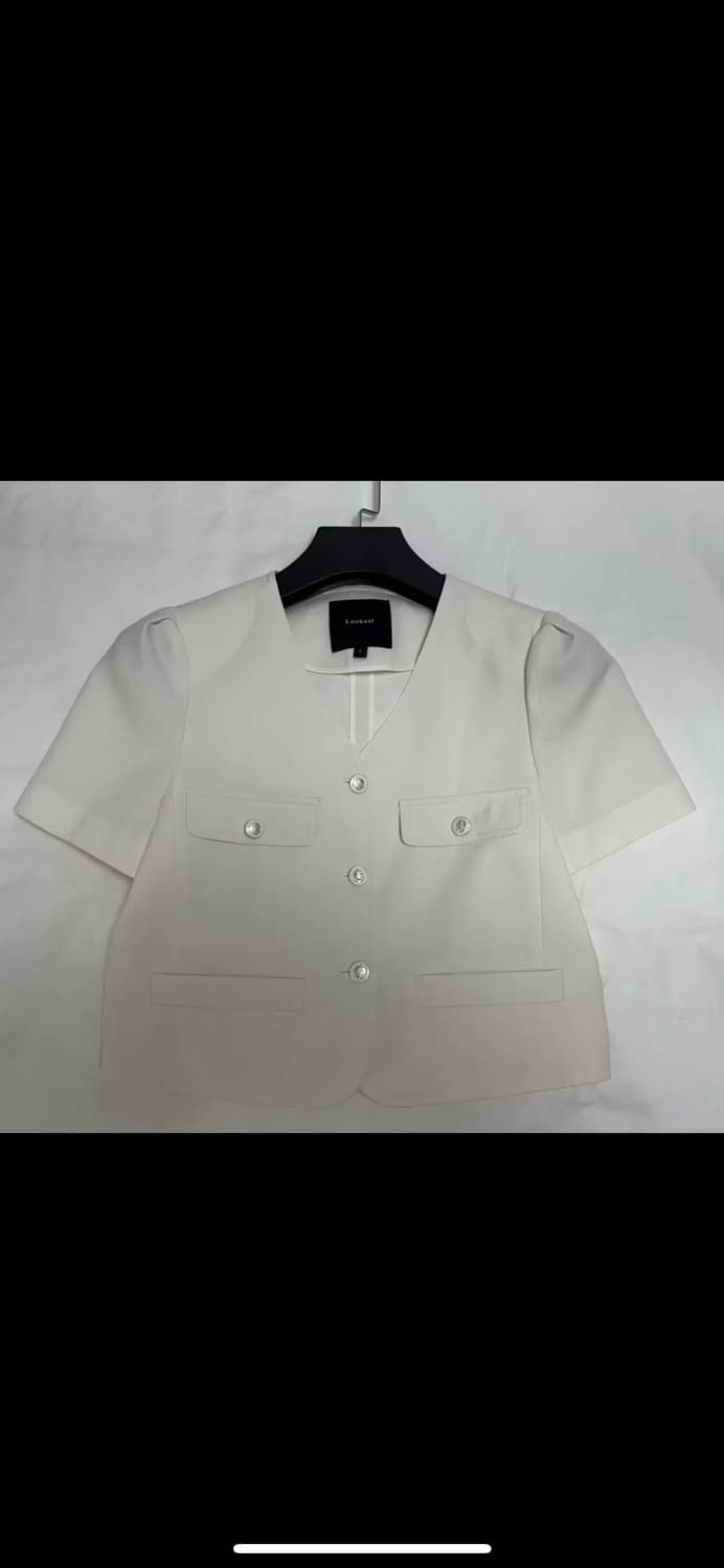 룩캐스트 셀리나 퍼프 슬리브 자켓 - 아이보리 상품이미지5