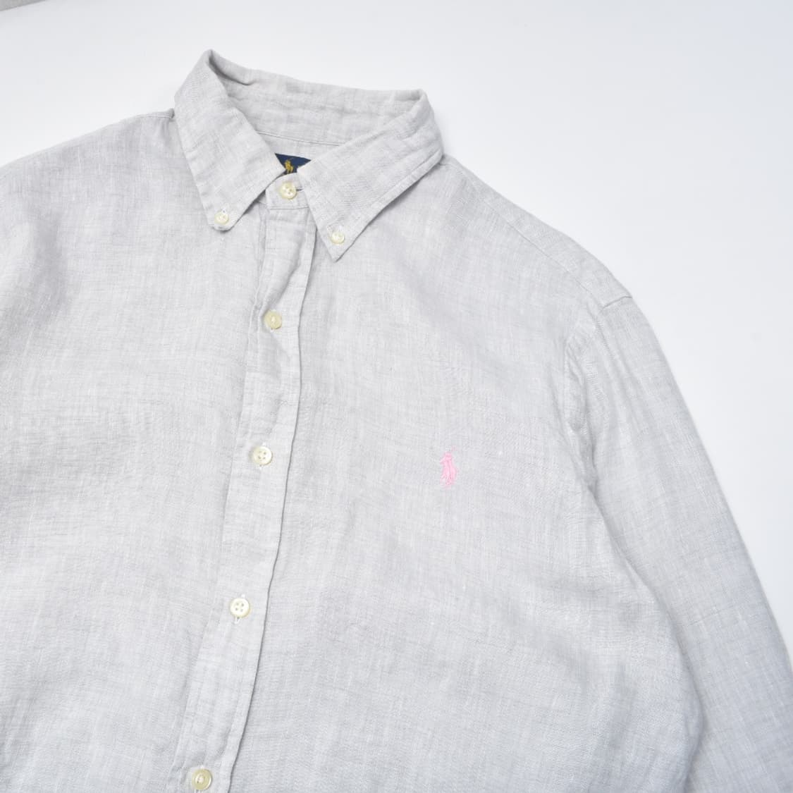 폴로랄프로렌 최신형 큐알라벨 린넨 셔츠 M 상품이미지3