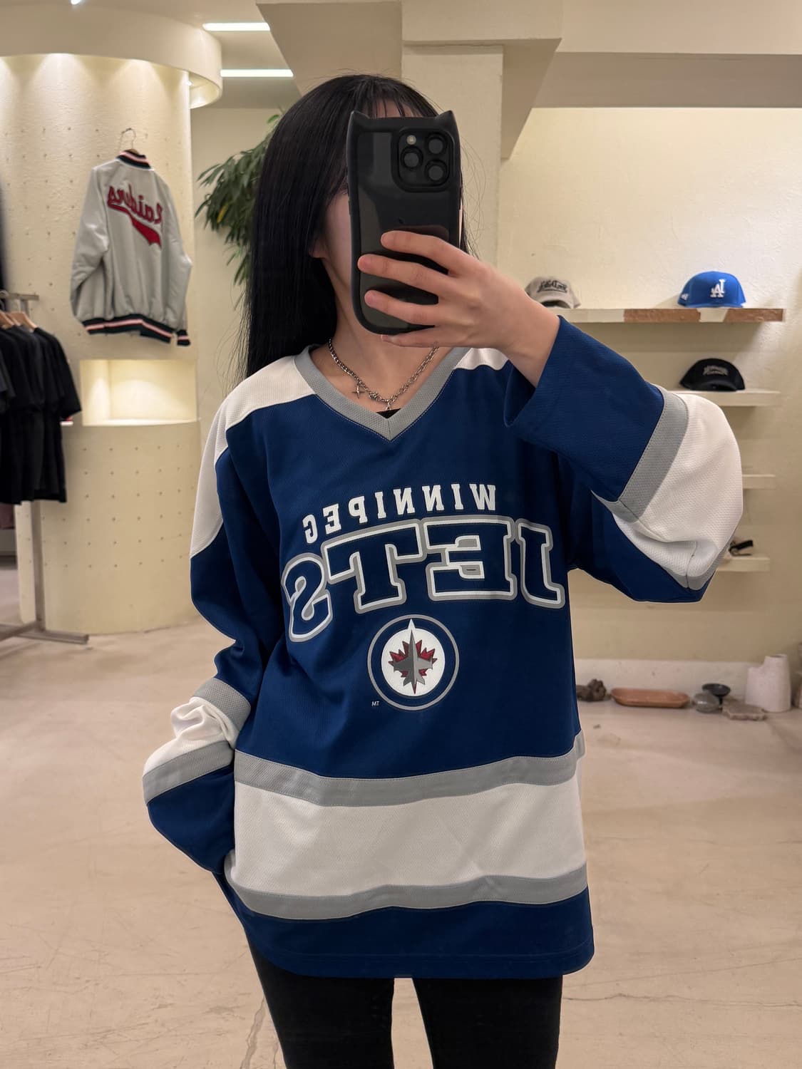 NHL 위니펙 제츠 아이스 하키 져지  U38 상품이미지1